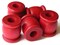 5 22mm Red Vintage Wood Drum Beads Wooden Large Hole Tube Beads bE2